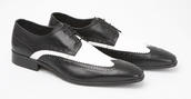View Item Delicious Junction Weller Brogue Shoes Black / White 